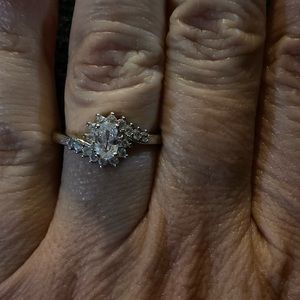 White Topaz Cocktail Ring - New